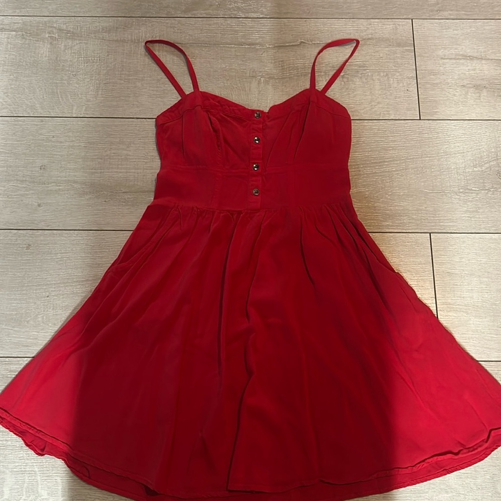 Express (XS) Bright Pink Summer Dress with Pockets